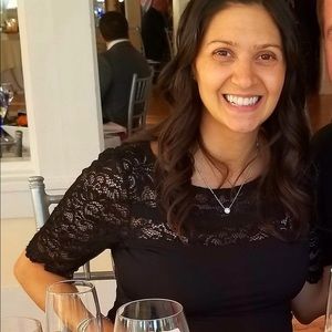 *SOLD*NWOT* Black & Lace Sleeved Maternity Dress